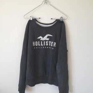 ☆ hollister dark gray sweater ☆